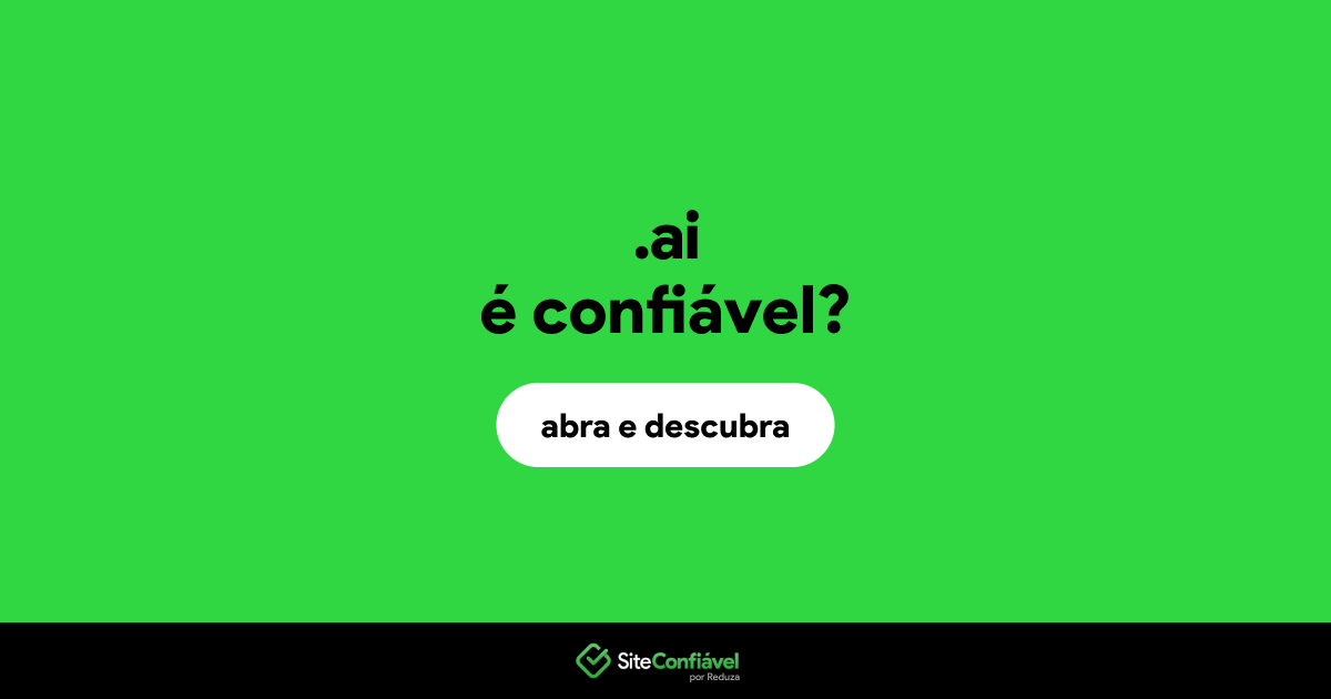 O site .ai é confiável?