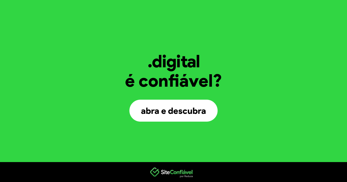 O site .digital é confiável?