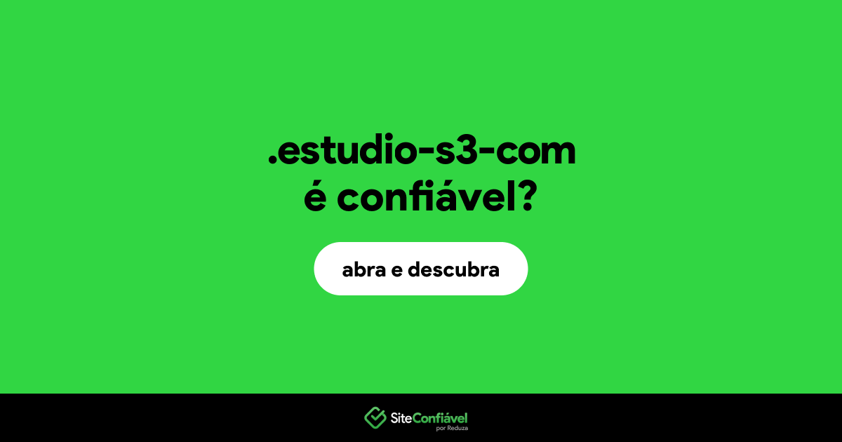 O site .estudio-s3..com é confiável?