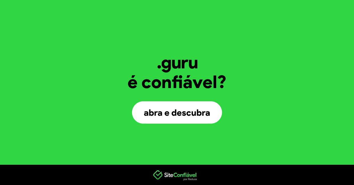 O site .guru é confiável?