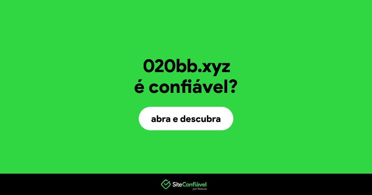O site 020bb.xyz é confiável?
