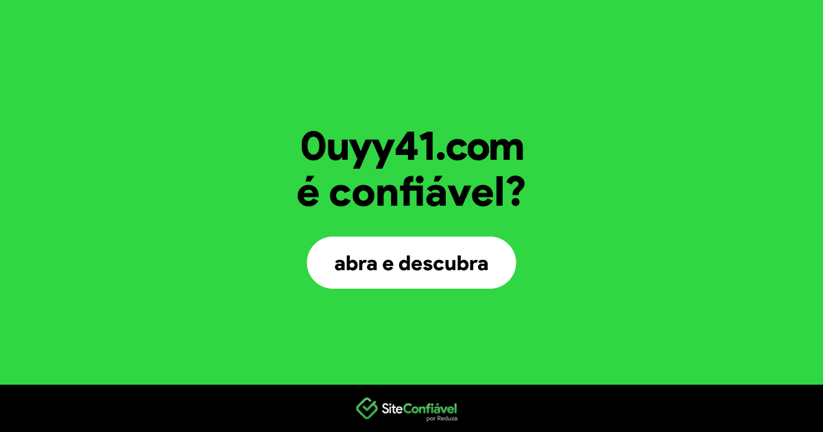 O site 0uyy41.com é confiável?