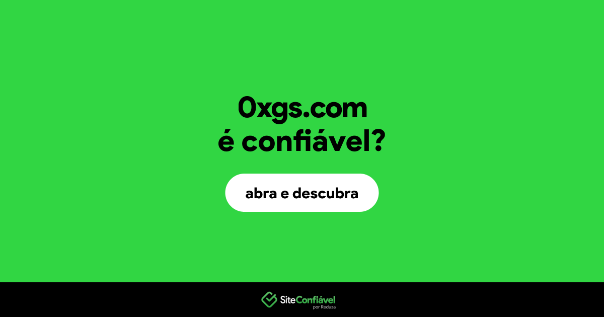 O site 0xgs.com é confiável?