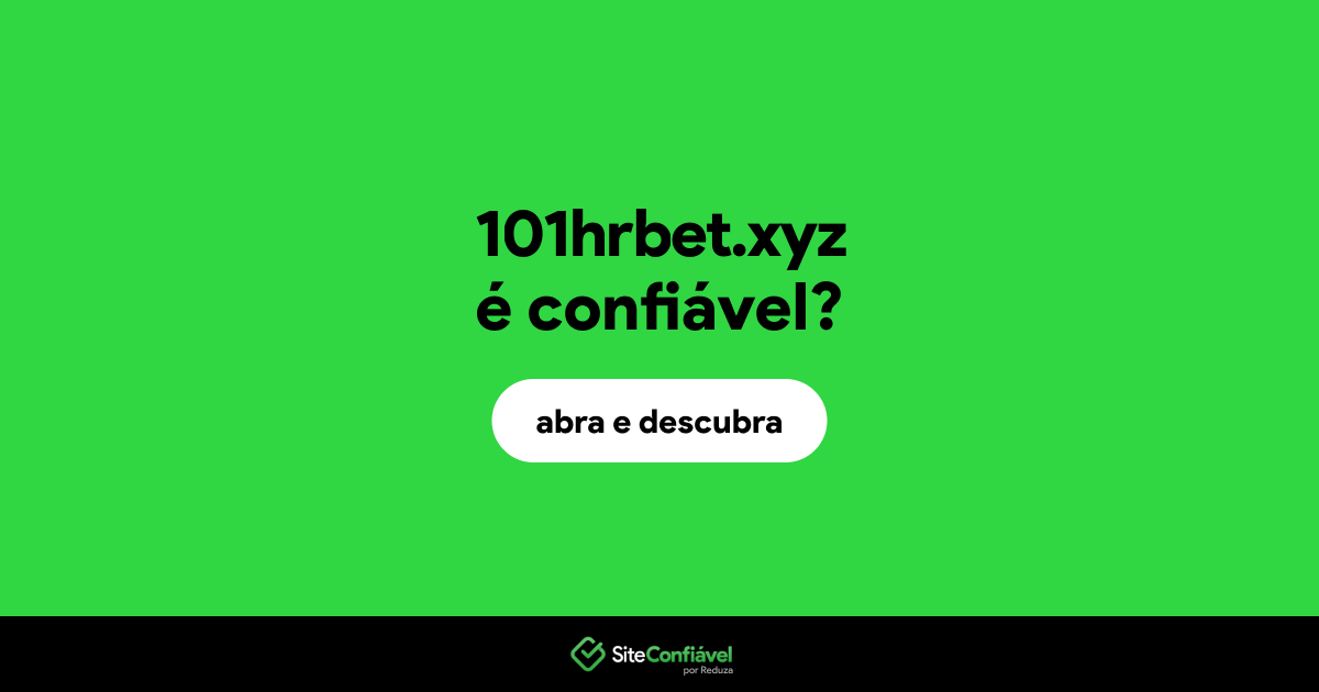 O site 101hrbet.xyz é confiável?