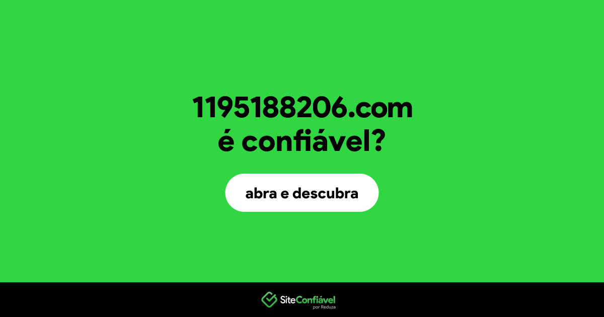 O site 1195188206.com é confiável?