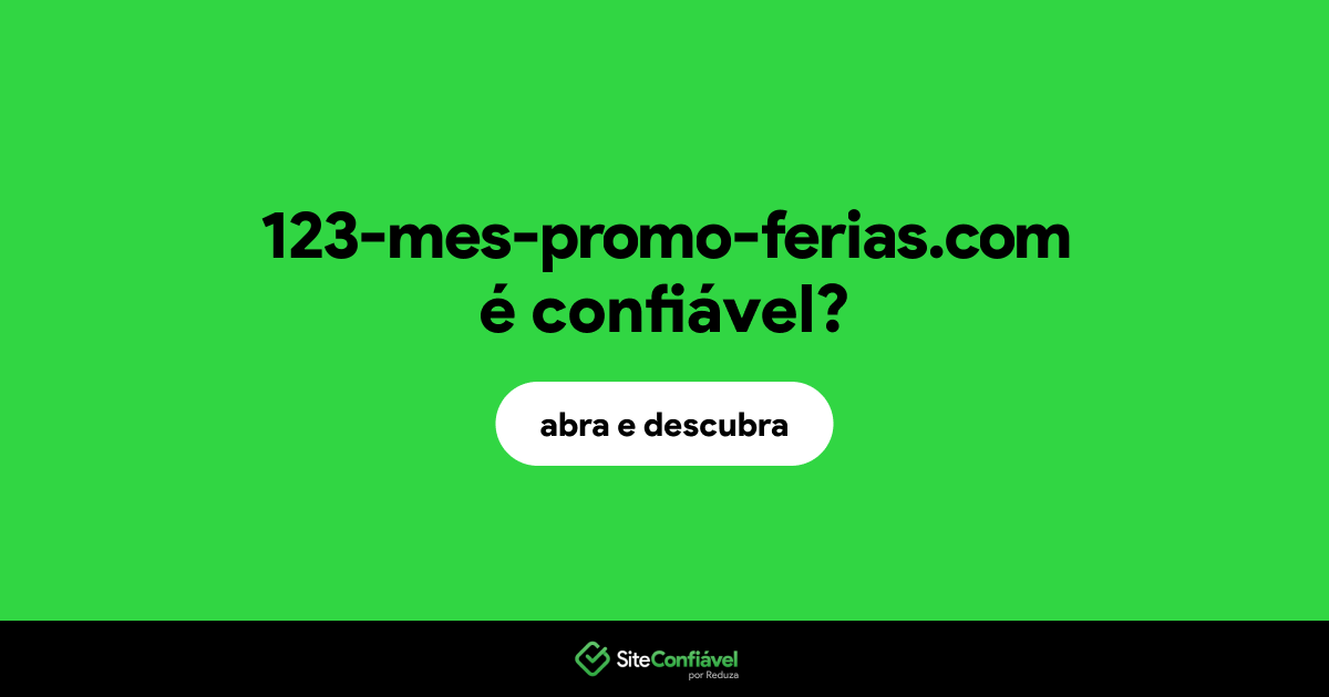 O site 123-mes-promo-ferias.com é confiável?