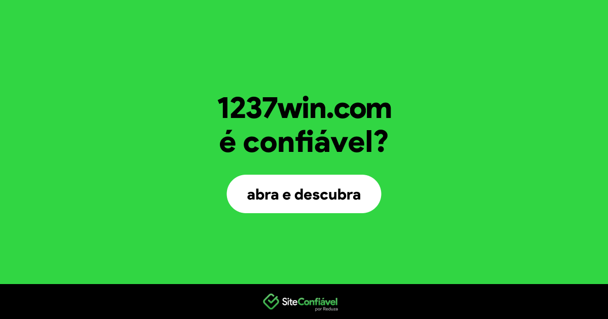 O site 1237win.com é confiável?