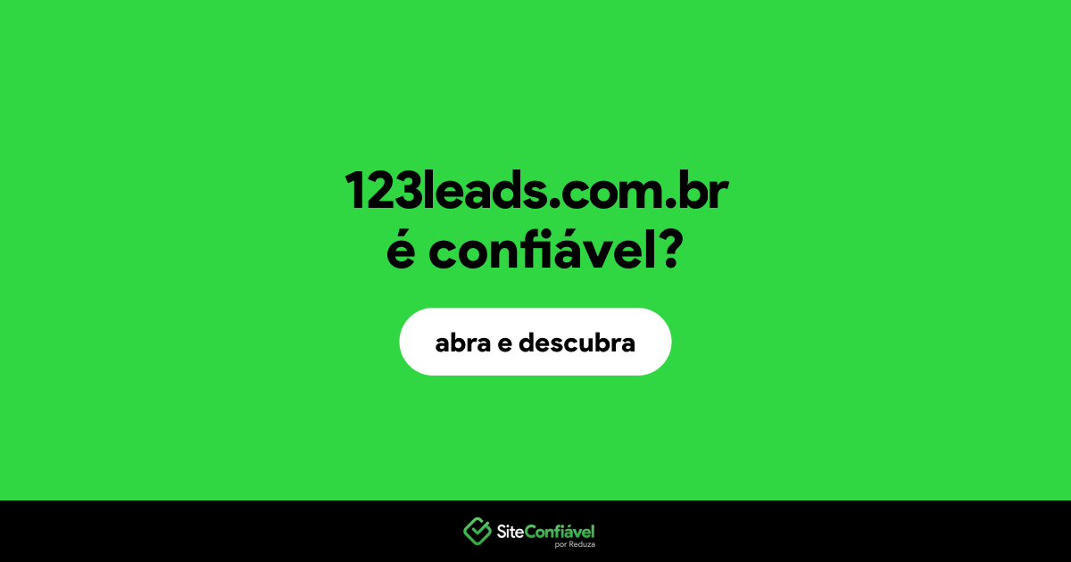 O site 123leads.com.br é confiável?