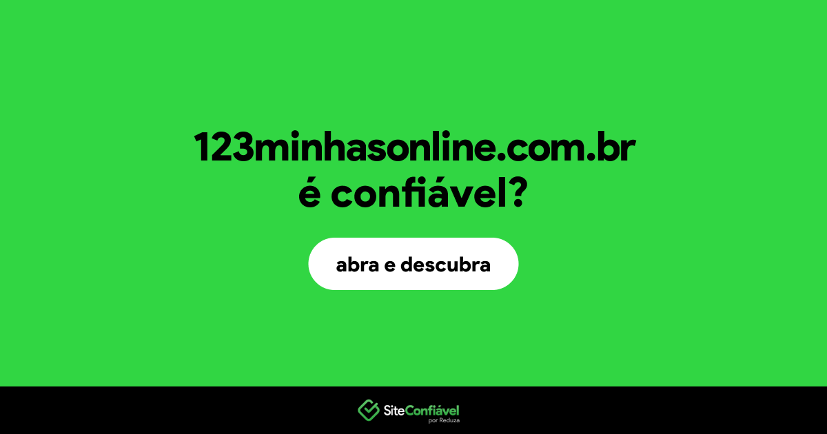 O site 123minhasonline.com.br é confiável?