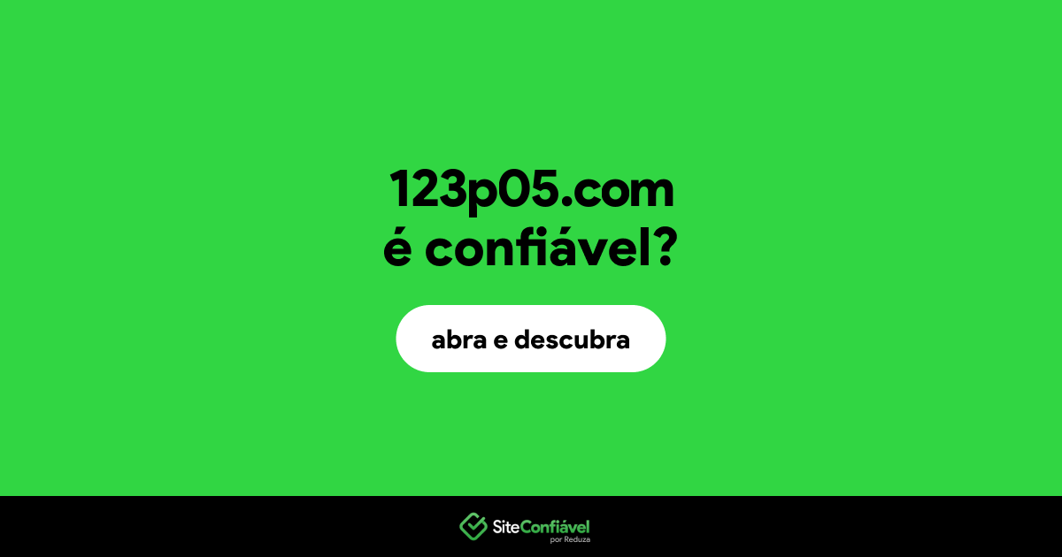 O site 123p05.com é confiável?