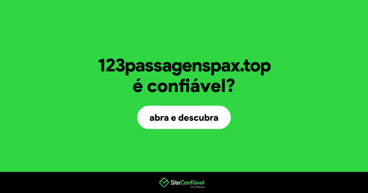 O site 123passagenspax.top é confiável?