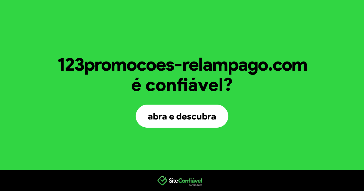 O site 123promocoes-relampago.com é confiável?