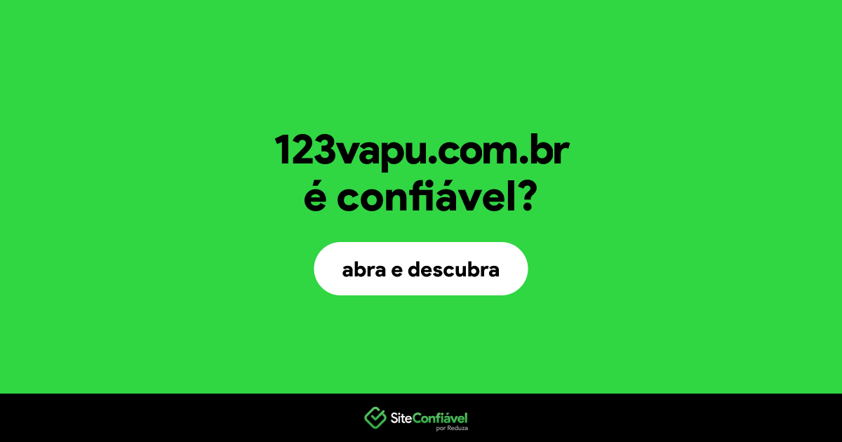 O site 123vapu.com.br é confiável?