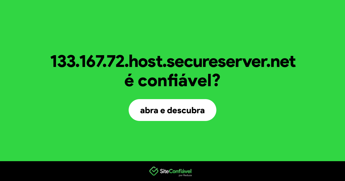 O site 133.167.72.host.secureserver.net é confiável?