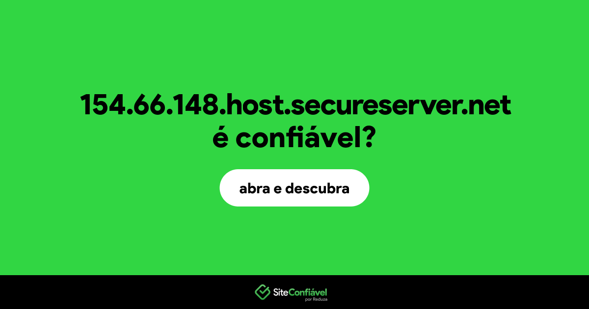 O site 154.66.148.host.secureserver.net é confiável?