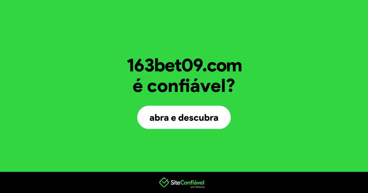 O site 163bet09.com é confiável?