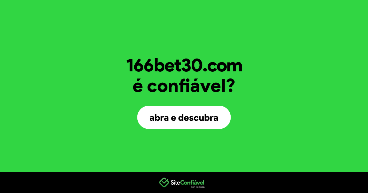 O site 166bet30.com é confiável?