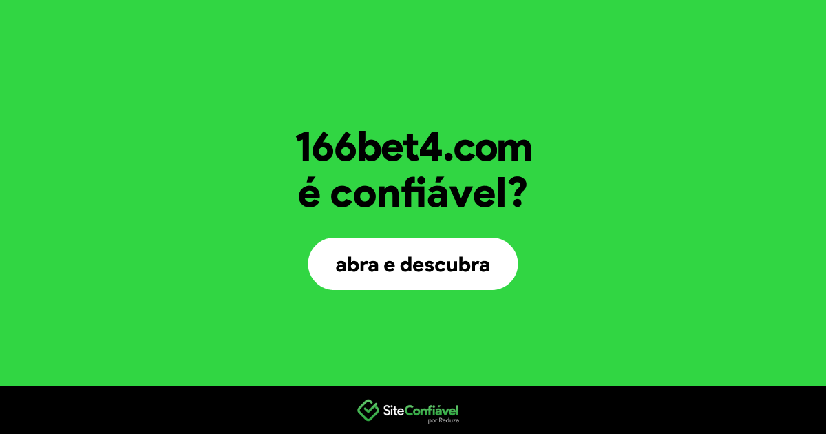 O site 166bet4.com é confiável?