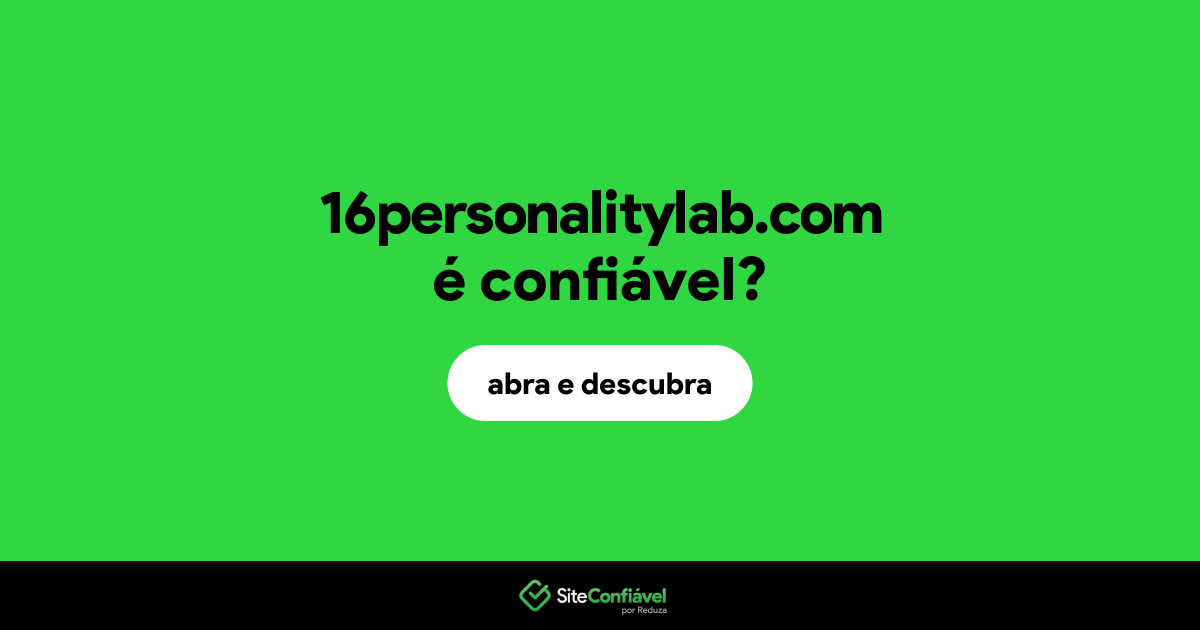 O site 16personalitylab.com é confiável?