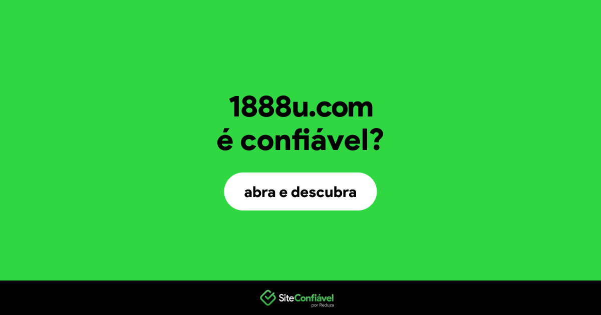 O site 1888u.com é confiável?