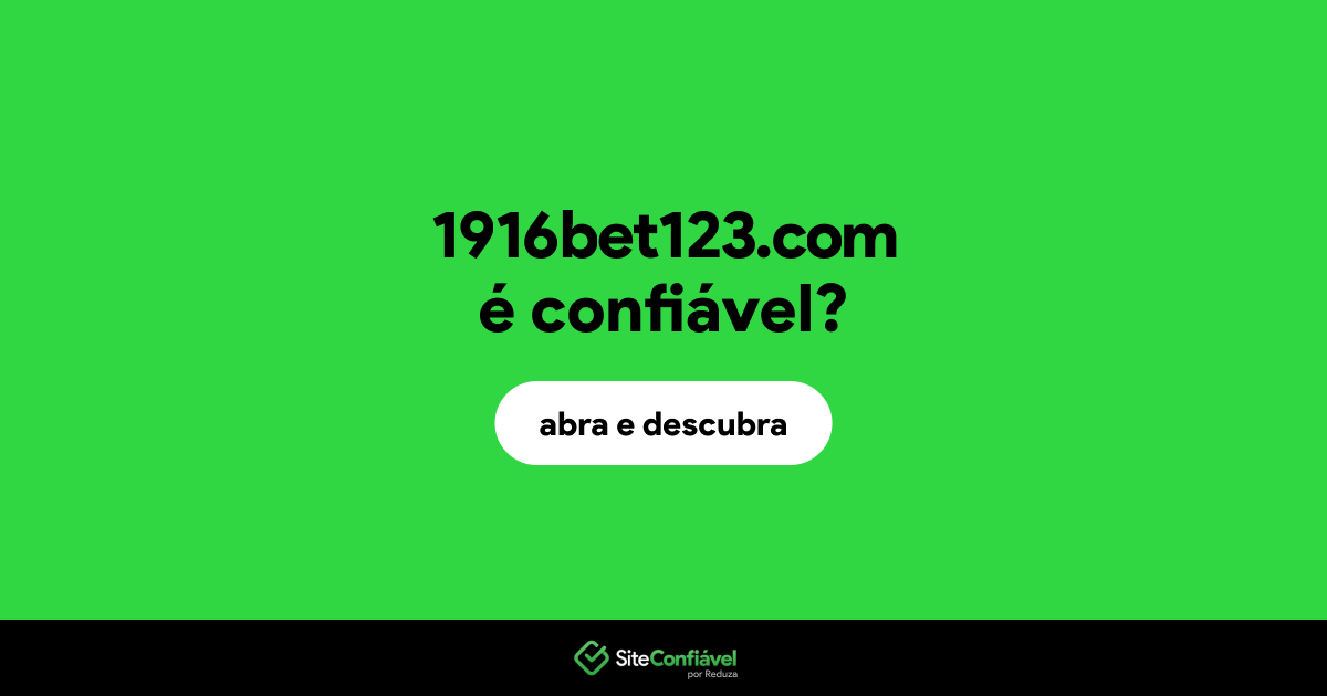 O site 1916bet123.com é confiável?