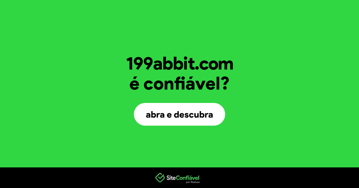 O site 199abbit.com é confiável?
