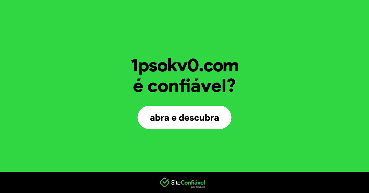 O site 1psokv0.com é confiável?