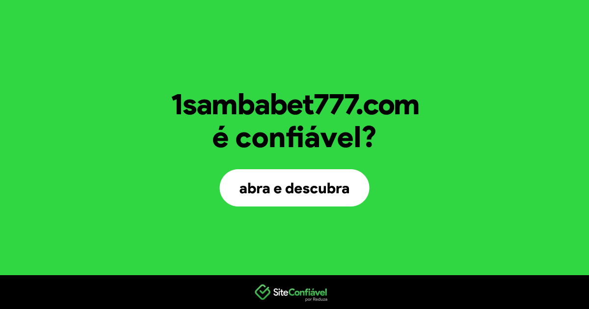 O site 1sambabet777.com é confiável?