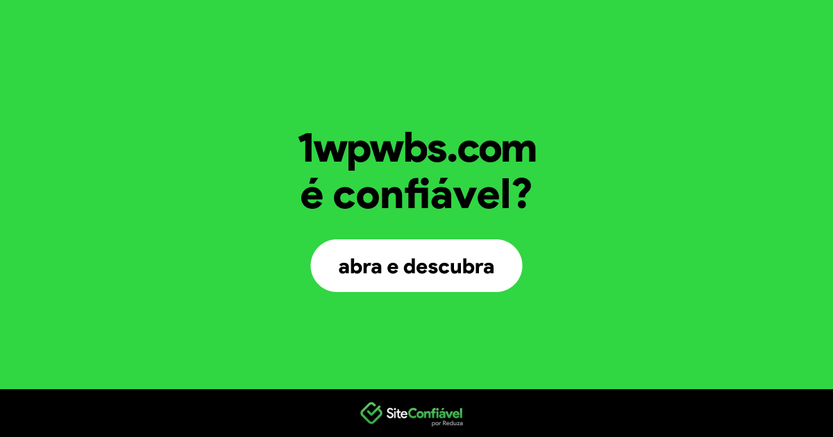 O site 1wpwbs.com é confiável?