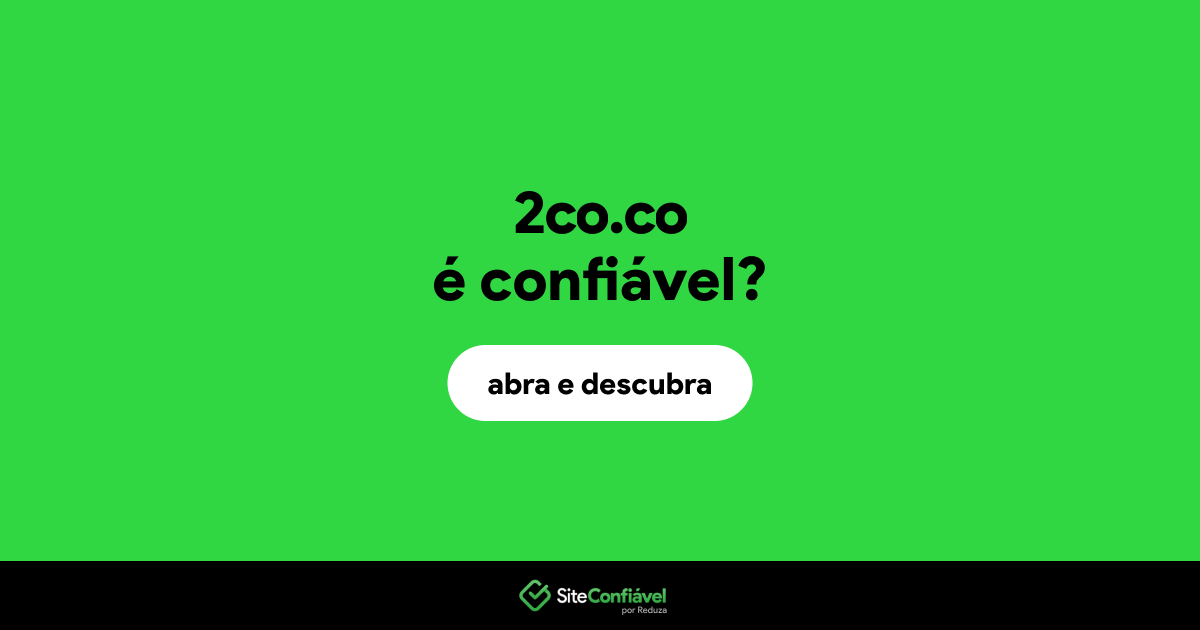 O site 2co.co é confiável?
