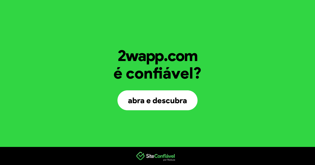 O site 2wapp.com é confiável?