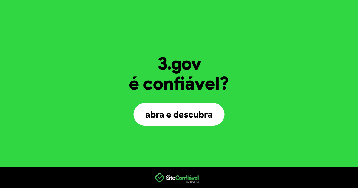O site 3.gov é confiável?