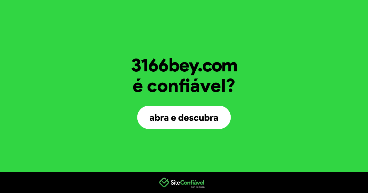 O site 3166bey.com é confiável?