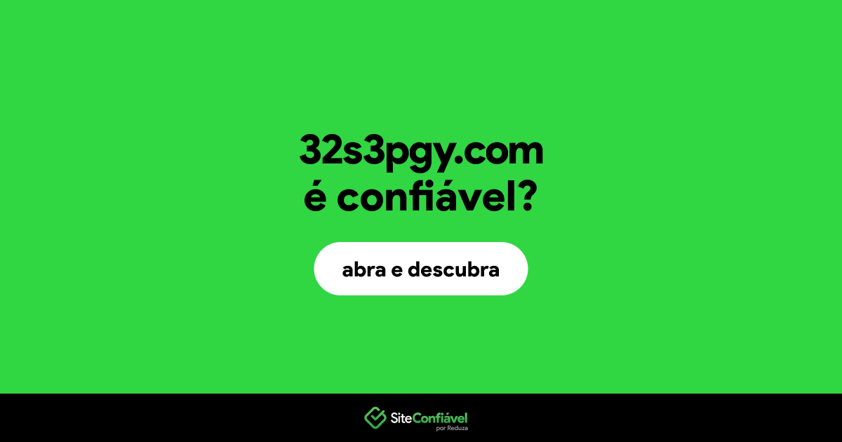 O site 32s3pgy.com é confiável?