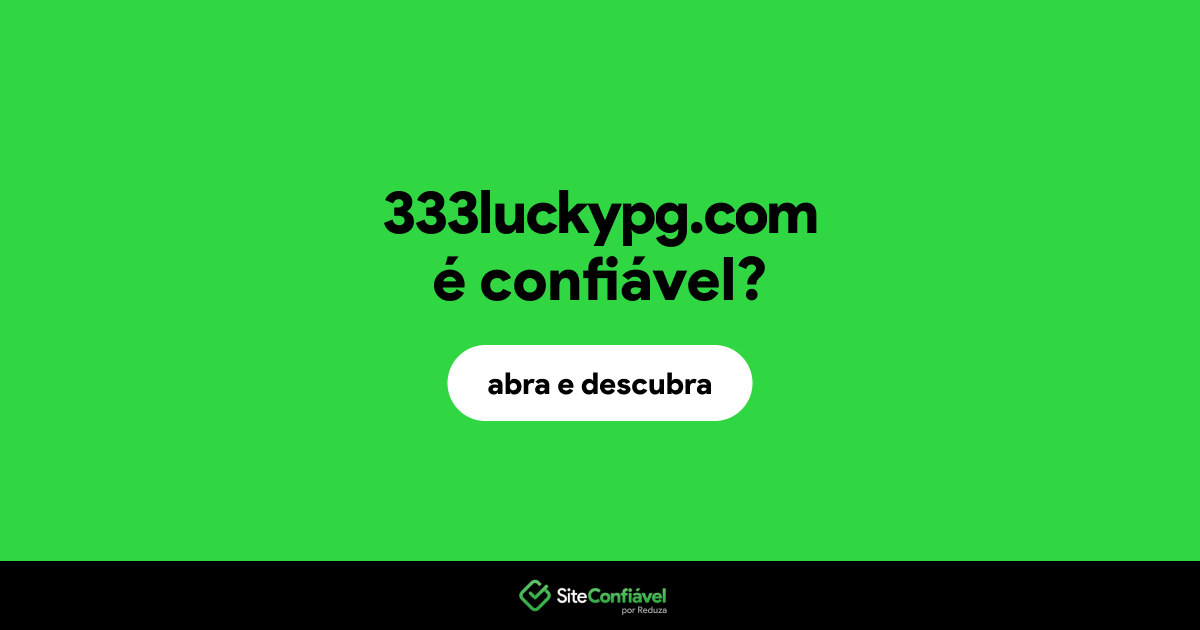 O site 333luckypg.com é confiável?