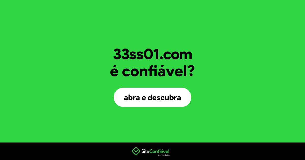O site 33ss01.com é confiável?