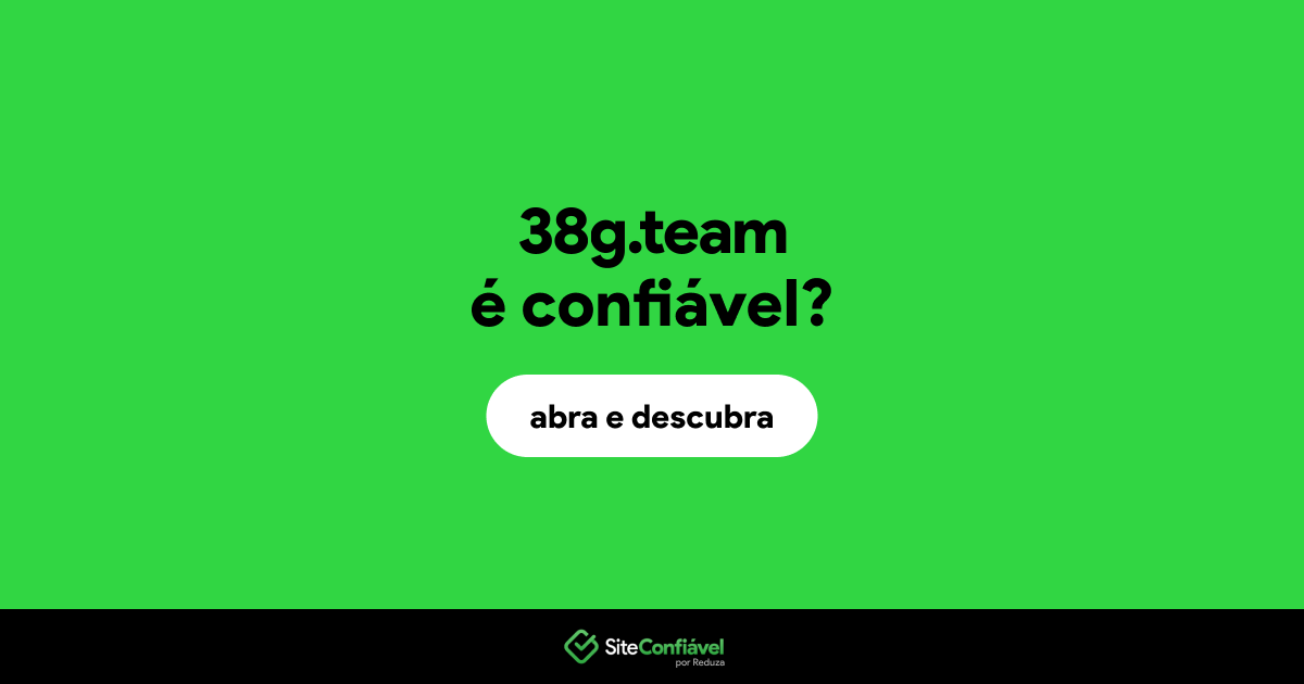 O site 38g.team é confiável?