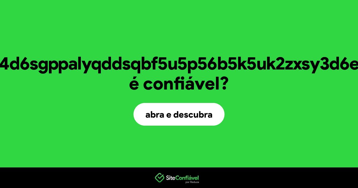 O site 3bbad7fauom4d6sgppalyqddsqbf5u5p56b5k5uk2zxsy3d6ey2jobad.onion é confiável?
