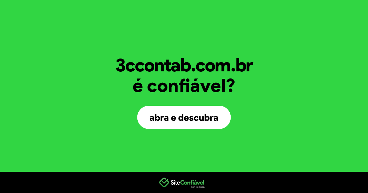 O site 3ccontab.com.br é confiável?