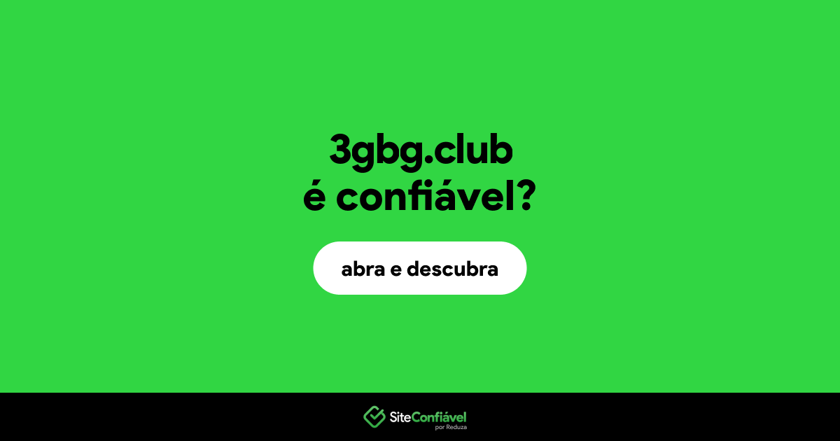 O site 3gbg.club é confiável?