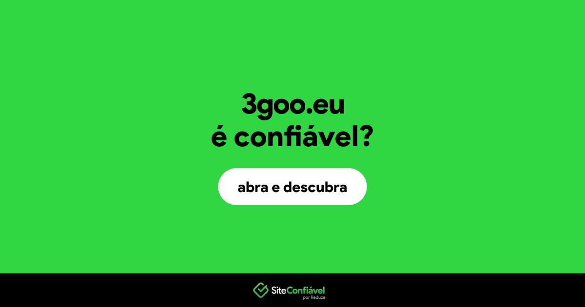 O site 3goo.eu é confiável?