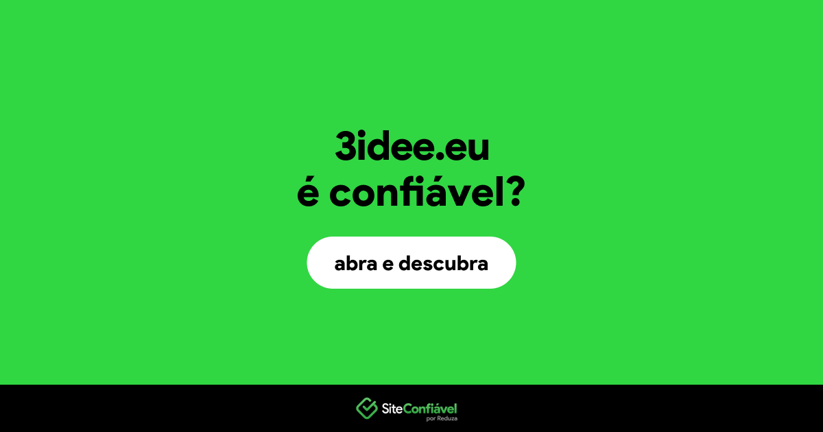 O site 3idee.eu é confiável?