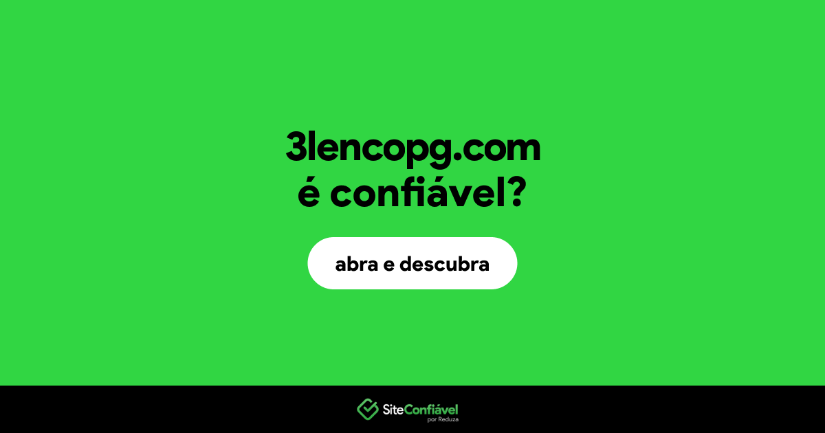 O site 3lencopg.com é confiável?