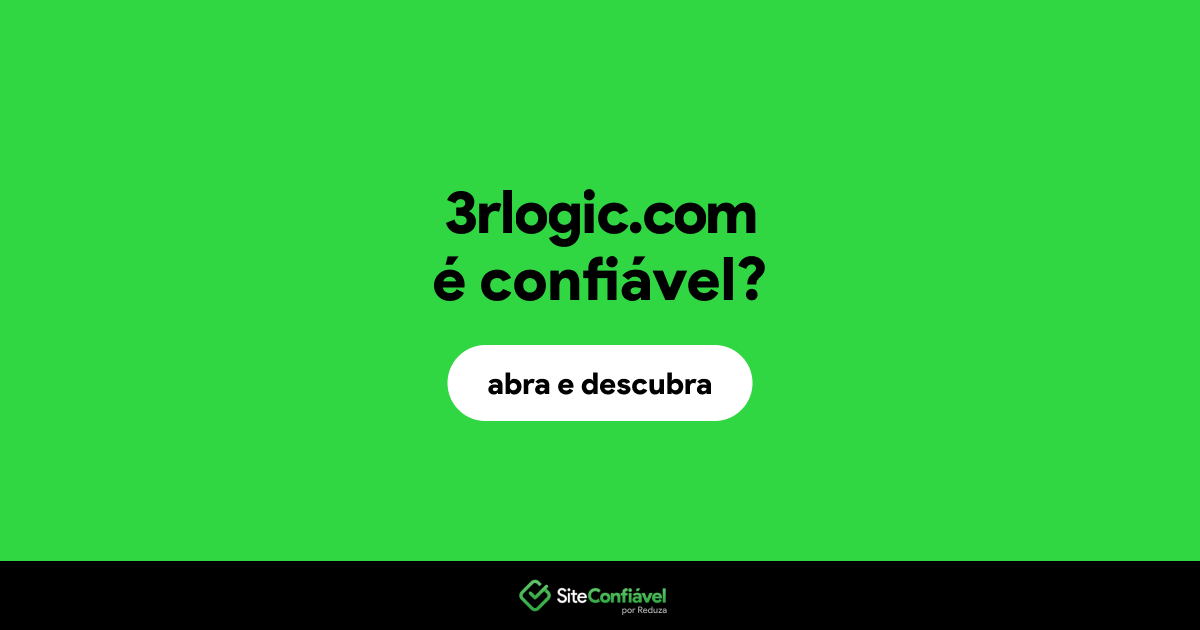 O site 3rlogic.com é confiável?