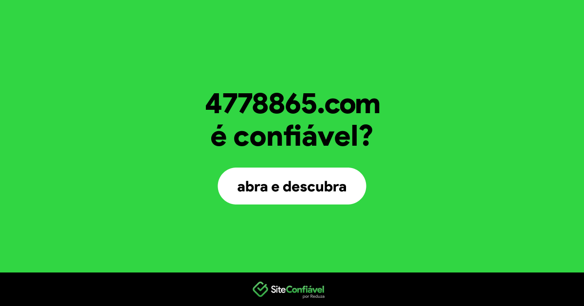 O site 4778865.com é confiável?