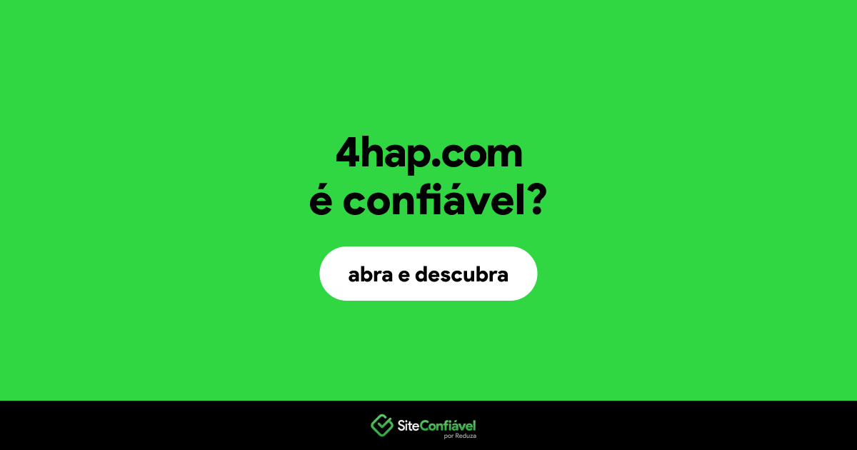 O site 4hap.com é confiável?
