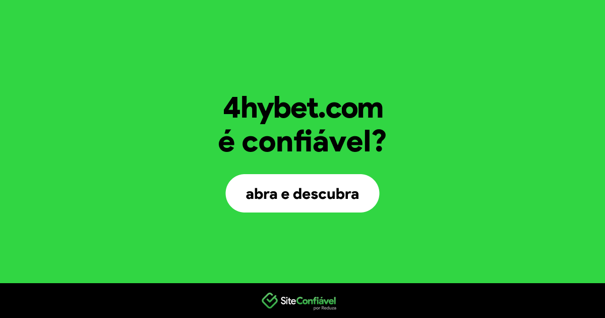 O site 4hybet.com é confiável?
