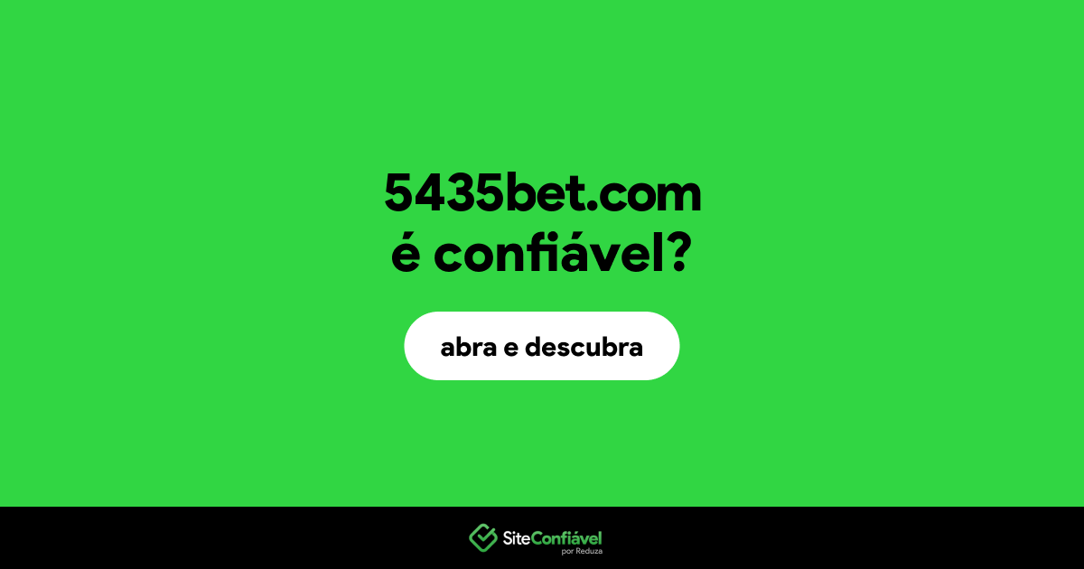 O site 5435bet.com é confiável?