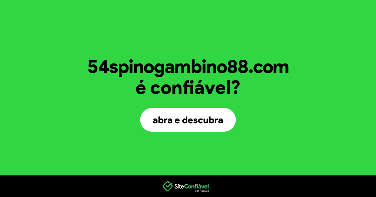 O site 54spinogambino88.com é confiável?