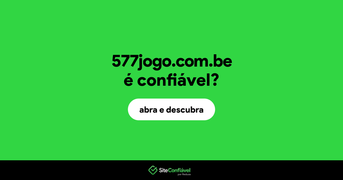 O site 577jogo.com.be é confiável?